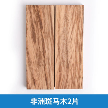 Bookmatched Natural Wood Knife Handle Scales Blanks Materials for Making 1 Pair