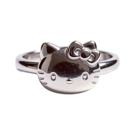 New Hot Selling Fashion 925 Silver Cute Cartoon Animation Ring Women's high-end Jewelry Gift Wedding Crystal Luxury Accessories