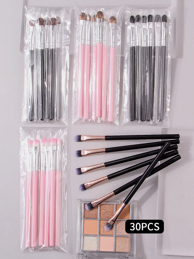 Choose from a variety of sizes and colors of 30Pcs/6Pcs horsehair eyeshadow brushes and smudging brushes