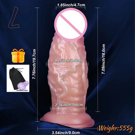 Realistic Silicone Dildo Anal Butt Plug with Anchor Base Prostate Female Big Dick Huge Penis G-spot Masturbation Adult Sex Toys