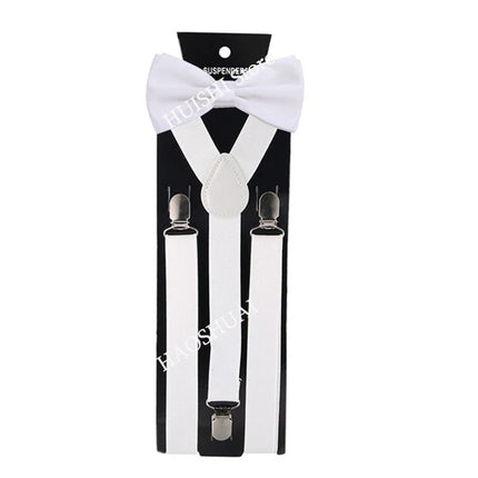 Hot Sale Suspenders Bowtie Sets Mens Women Boys Party Wedding Y-Back Shirt Braces Butterfly Belt Bow Tie Suit Accessories Gift