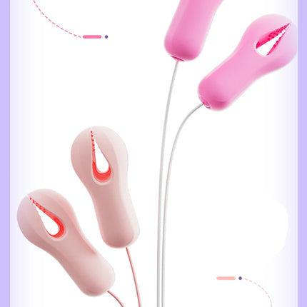 10 Modes Electric Nipple Clamp Breast Massage Vibrator Enhancer Bondage Adult Stimulator Sex Toys For Women Couples Female