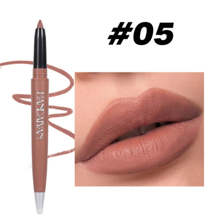 Matte Lipliner Pencil Waterproof Nude Purple Lipstick Pen Matte Velvet Lip Liner Pen Contour Make Up Sexy Lasting Lips Cosmetics