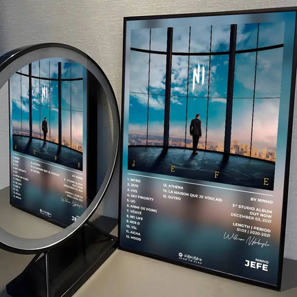 French Singer Rapper N-ninho Poster High Quality Dorm Living Room Aesthetic Wall Decoration Painting Stickers Gift