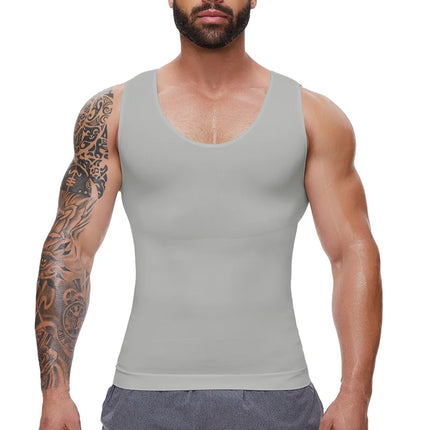 Men Body Shaper Slimming Compression Vest Undershirt Sexy Waist Trainer Tank Top Belly Control Workout Weight Loss Shapewear