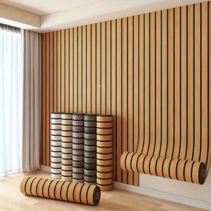 3m×40cm wood grain wallpaper Self Adhesive Removable Waterproof PVC wall sticker for Living Room Bedroom Wall DIY Modern Decor