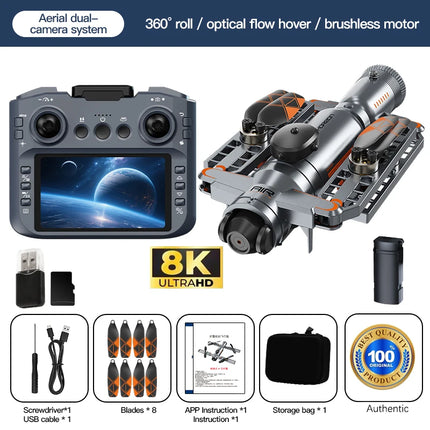 infrared obstacle avoidance optical flow positioning brushless motor 2026 New AE22 8K 5G Oneclick spray function Drone Kid Gift