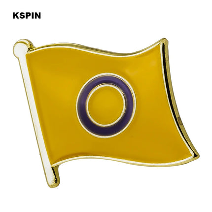 Aromantic Pride Flag Lapel pin badges for clothes Pin badges safety pin brooch XY0463-1