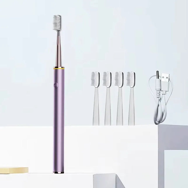 Electric Toothbrush Slim Mental Brush Body Specially for Women Pure Wisdom Beauty Soft DuPont Bristle