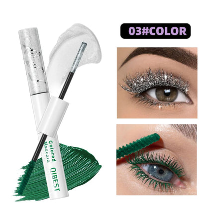 2 in 1 shiny mascara, light texture, smooth application, lasting luster, natural makeup effect