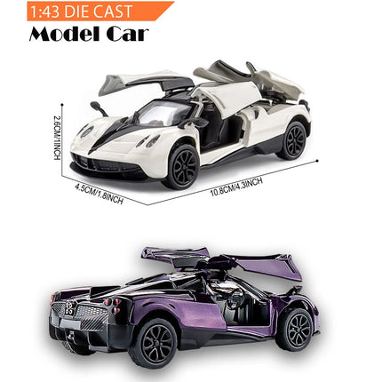 1:43 Scale 4 Inch Die Cast Model Race Car Toy with Pullback Action Alloy Model Car for Collection and Ornament Birthday Gift Boy