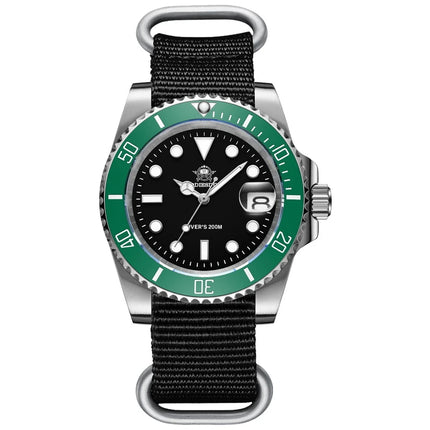 ADDIESDIVE Classic Men's Quartz Watch 20Bar Waterproof Super Luminous Diving Watches Stainless Steel Ceramic Bezel MY-H3-2 Watch