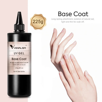 30/60ml VENALISA Diamond Long Wear Top Coat Big Volume Refillment Ultra Glossy Non Wipe Anti Yellowing No Burning Extension Gel