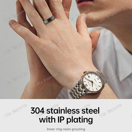 2026 New Vibration Alerts Smart Ring Heart Rate Sleep Monitoring Alarm Clock Message Notification Waterproof Men Women Smartring