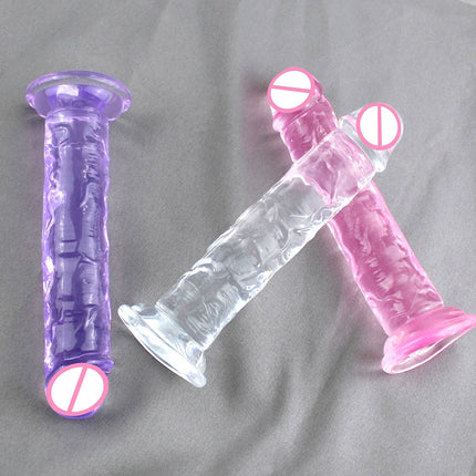 Cheap 5 Colors Small Transparent Dildo Suction Cup Jelly Dick Women Erotic Anal Sex Toys Soft Clitori Vaginal Masturbators Penis