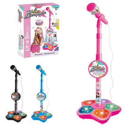 Kids Microphone Stand Toy Portable Children's Karaoke Electronic Durable Party Karaoke Microphone Stand Kids Karaoke Machine