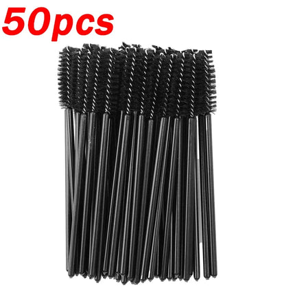 Black Eyebrow Perm Makeup Brush Disposable Eyelash Extension Brow Comb Professional Mascara Wands Applicator Spoolers Tools