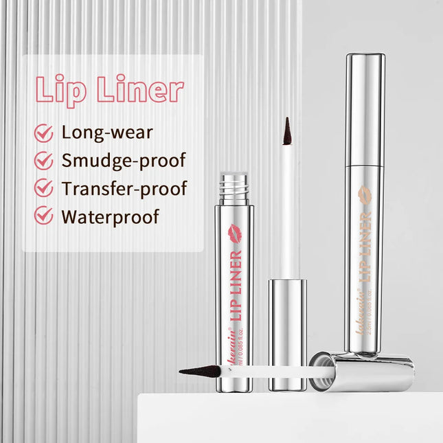 Waterproof Lip Liner Peel-Off Tattoo Lip Gloss Waterproof Long-Lasting Matte Lip Tint Brown Contour Tear-Off Lip Stain Cosmetics