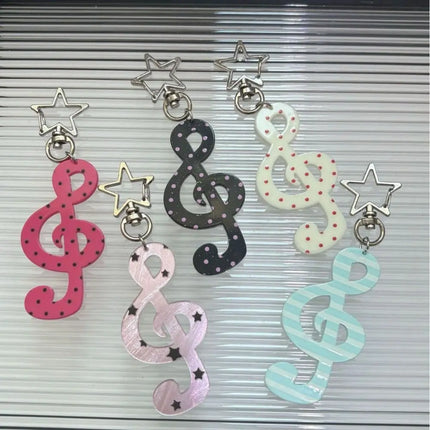 INS Acrylic Keychain Cartoon Shaped Illustration Pendant Kawaii Backpack Carabiner Clip Student DIY Handbook Decoration