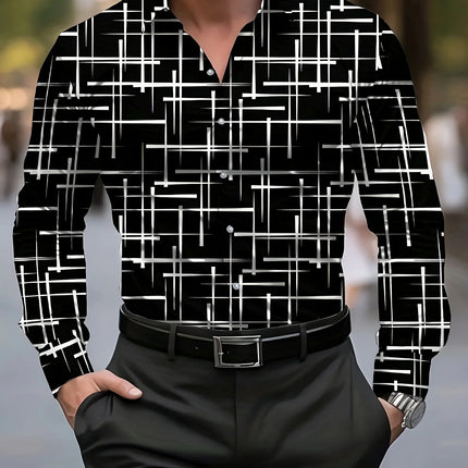 Men's Stylish Red Floral Print Dress Shirt - Casual Long Sleeve Button-Up Design Spring Fashion Shirt Floral Print Shirt