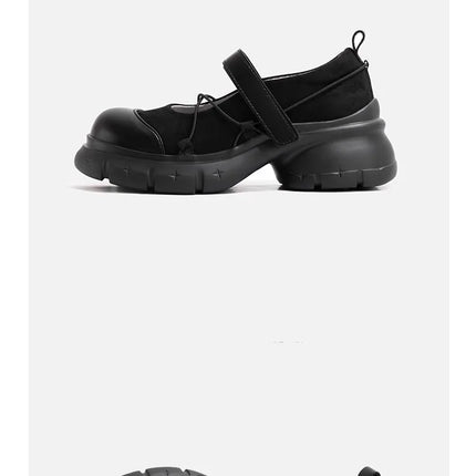 Retro Woman Shoes Casual Female Sneakers Clogs Platform Flats Modis All-Match Creepers Summer Cross Dress 2025 New Mary Janes Ru