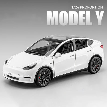 1:24 Model X Model Y Model 3 Alloy Die Cast Toy Car Model Sound and Light Children's Toy Collectibles Birthday gifts