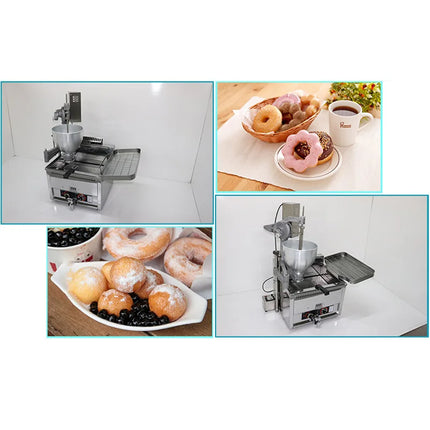 Gas-Heated Automatic Donut Maker Multi-Shape Countertop Donut Machine Three Sizes of Molds Free Expansion(Customized)