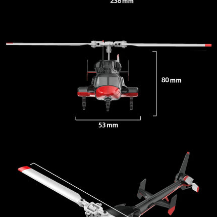 A61 RC Helicopter 2.4G 6-Aixs Gyroscope 4CH Altitude Hold Optical Flow Remote Control Helicopter Toys For Kid Adult