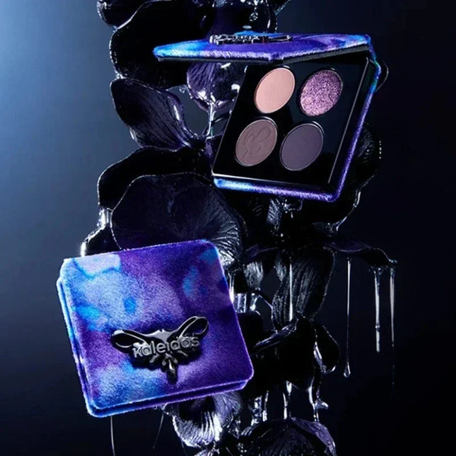Kaleidos 4-Color Glitter Eyeshadow Palette High Pigmented Shimmer Matte And Glitter Finish Eye Shadow Makeup Set