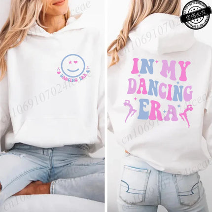 In My Dancing Era Printed Sweatshirts Women Zip Up Hoodie Sweatshirts Cozy Tops Women Hoodies Dance Girl Coats Sudadera Moletom
