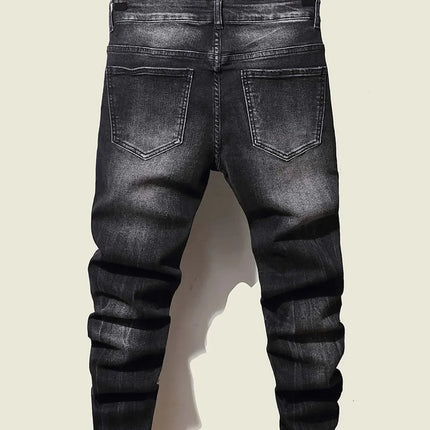 Fashion Men's Jeans Pants Stretch Blue Skinny Jeans For Men Casual Slim Fit Denim Pants Korean Style Male Trousers Jeans