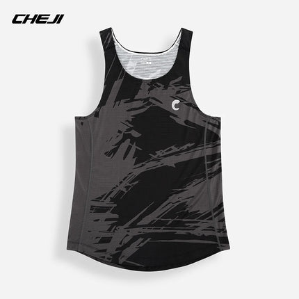 Men Professional Running Vest Tops Speed Sport Fitness Shirts Guys Athlete Track Field Marathon Sleeveless Clothing Quick Drying