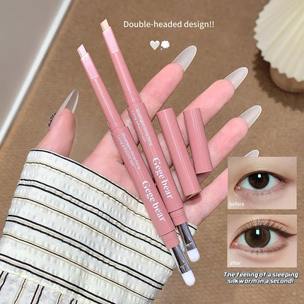 Dual-Tone Under-Eye Matte Highlighting Shadow Pencil Nude Beige Brown Brightening Cream Lying Silkworm Eyeliner Aegyo sal Pen