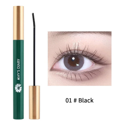 Ultra-Fine Small Brush Mascara Lengthen Eyelashes Curling Thick Waterproof Natural Black Brown Lashes Extension Korean Cosmetics