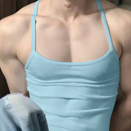 Summer 2026 Men's Casual Short Sleeve T-Shirt Fashionable Versatile Top Men's Wear Upper Apparel Tank Top