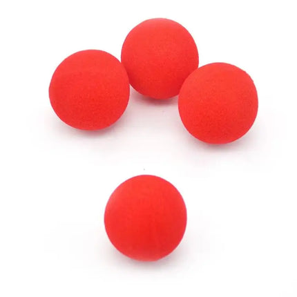 4.5cm Soft Red Circular Magic Sponge Balls Finger Close-Up Magic Trick Props Party Favors Fun Toy for Kids Adults Magic Show