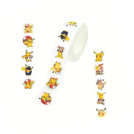 Cute Pikachu Stickers 500/1000Pcs Waterproof Decals - Kids Reward for Laptop Phone Case Notebook Scrapbooking DIY Gifts