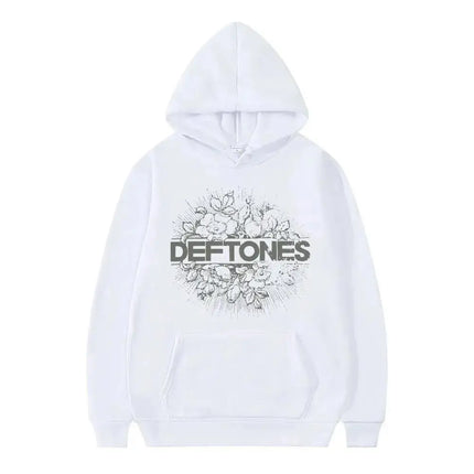 New Deftones Fashion Prevalent Print Hooded Men Women Plus Size Hoodies Retro Punk Sweatshirt Unisex Personality Streetwear