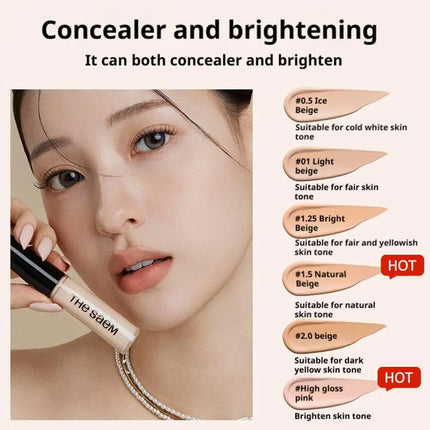 The Saem Matte High Coverage Liquid Concealer Oil Control Waterproof Cover Dark Circles Acne Natural Make up Professional Makeup