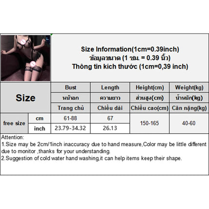 Women's Bodice With Stocking Female Underwear Exotic Apparel Sexy Bodysuit Lingerie Black Dot Transparent Ruffle Skirt