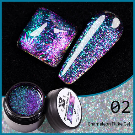 AWStorG 5ML Super Silver Metallic Gel Nail Polish Metal Effect Painting Gel Chromes Varnish Semi Permanent for Nail DIY