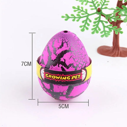 4PCS Big Size Magic Crack & Hatching Dinosaur Eggs Water Grow Animal Novelty Educational Science Toy for Kids Birthday Gift