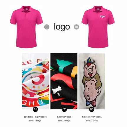 Summer Causal Polo Shirt Custom Logo Printed Text Picture Brand Embroidery Personal Design Breathable Men And Womentops