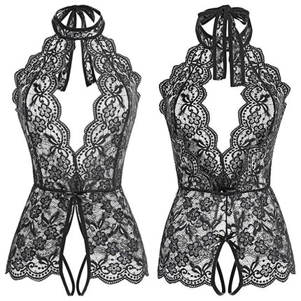 Sexy Lingerie Porno Women Plus Size S-2XL Bodysuit Role Play Clothes Transparent Nightgown Open Crotch Underwear Exotic Costumes