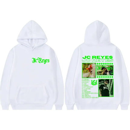 Rapper Jc Reyes Album Tour 2025 Double Sided Print Hoodies Men's Fashion Vintage Hip Hop Hoodie Long Sleeve Oversized Sweatshirt