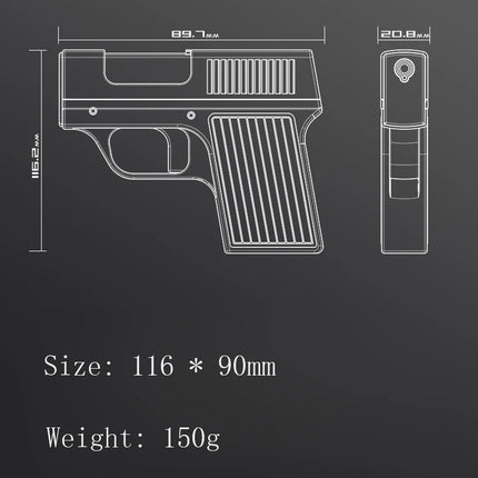 Creative Pistol Lighter Cigarette Box 10PCS Jet Butane Gas Torch Lighter Welding Gun Windproof Cigar Lighter Unusual Men Gift