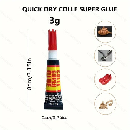 Liquid Super Glue 502 Adhesive For Super Strong Shoes Repair Wood Rubber Metal Glass Cyanoacrylate Instant Bond Leather Nail Gel