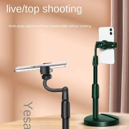Liftable Mobile Dual Card Slot  Phone Holder Strong Bearing Capacity Desk Bracket Multi-function Video Chases Drama Artifact