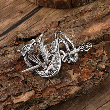 Retro Scandinavian Mythology Dragon Hairpin Viking Dragon Hairpin Hair Jewelry Gift Party Accessories Valentine's Day Mother's Day Birthday Gift