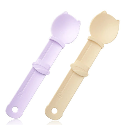 2PCS Cat Strip Feeder Spoon Easy Squeeze Cat Treat Holder for Wet Food Snacks Reusable Pet Supplies Feeding Tool Cats Kittens